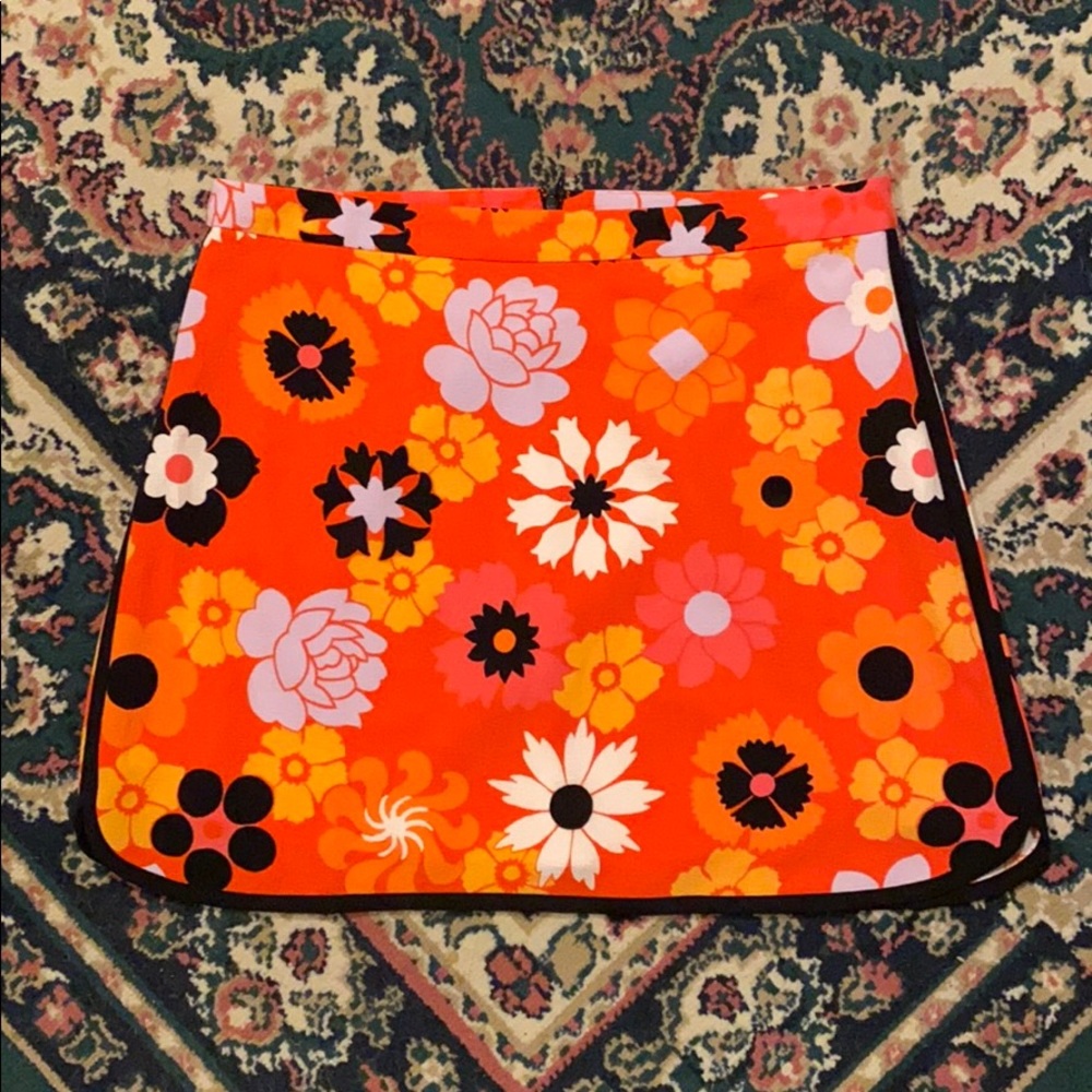 Victoria Beckham Target Retro Floral Skirt, Large